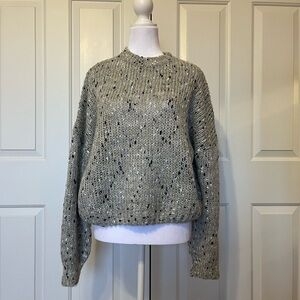 Women's Speckled Gray Sweater